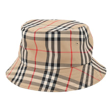 Load image into Gallery viewer, BURBERRY Vintage check bucket hat Size L Beige/Black/Red8021508 Cotton57% Polyester43%