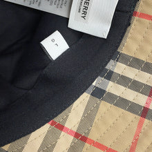Load image into Gallery viewer, BURBERRY Vintage check bucket hat Size L Beige/Black/Red8021508 Cotton57% Polyester43%
