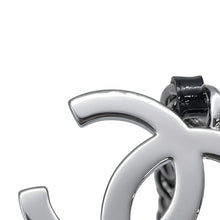 Load image into Gallery viewer, CHANEL CC Logo Chain Long Necklace Black/SilverABF162 B19836 Patent Leather