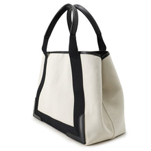 Load image into Gallery viewer, BALENCIAGA Navy Kabas White/Black5812922HH3N9260 Canvas Leather Size M