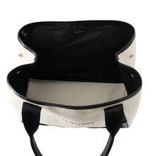 Load image into Gallery viewer, BALENCIAGA Navy Kabas White/Black5812922HH3N9260 Canvas Leather Size M