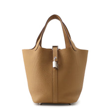 将图像加载到图库查看器中,HERMES Picotin Lock Biscuit Taurillon Clemence Size PM
