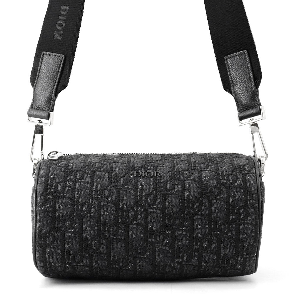 Dior Oblique Jacquard Roller Messenger Bag Black1ROPO061YKY_H00N