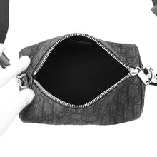Load image into Gallery viewer, Dior Oblique Jacquard Roller Messenger Bag Black1ROPO061YKY_H00N Canvas Leather