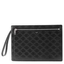 Load image into Gallery viewer, CELINE Triomphe Clutch Bag Black10N823FQD Calf Leather