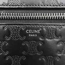 Load image into Gallery viewer, CELINE Triomphe Clutch Bag Black10N823FQD Calf Leather