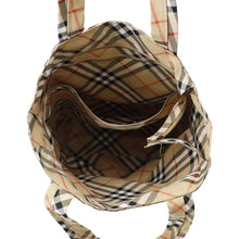 Load image into Gallery viewer, BURBERRY Nova Check Classic Tote Sand8097716 Woven Cotton Twill