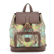 Load image into Gallery viewer, GUCCI Tiger Backpack Brown/Multicolor674147 GG Supreme Leather