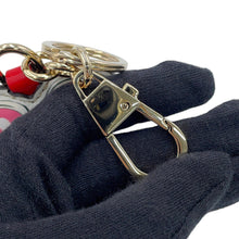 将图像加载到图库查看器中,GUCCI Playful Heart Key Ring Pink/White/Beige842695 JAAJO 8084 GG Supreme Leather