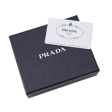 将图像加载到图库查看器中,PRADA Triangle Bi-fold Wallet Black1MV204 Saffiano Leather