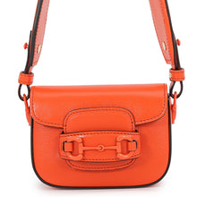 Load image into Gallery viewer, GUCCI Horsebit 1955 Shoulder Bag Orange726863 Leather Size Mini