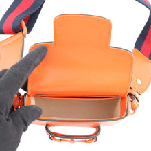 Load image into Gallery viewer, GUCCI Horsebit 1955 Shoulder Bag Orange726863 Leather Size Mini