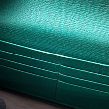 Load image into Gallery viewer, GUCCI Blooms Continental Wallet Green/Pink410100 Leather