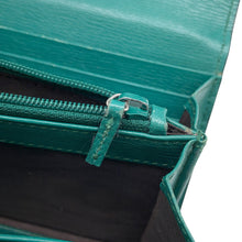 Load image into Gallery viewer, GUCCI Blooms Continental Wallet Green/Pink410100 Leather