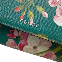Load image into Gallery viewer, GUCCI Blooms Continental Wallet Green/Pink410100 Leather