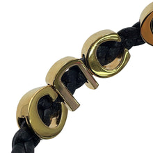 将图像加载到图库查看器中,GUCCI Logo Bracelet Size S Black684631 IAAA1 8029 Leather