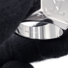 将图像加载到图库查看器中,LOUIS VUITTON Signet Ring Monogram Size M (Approximately size 19) SilverM62487 Metal