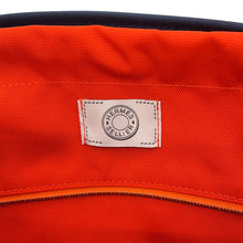 将图像加载到图库查看器中,HERMES Sucked Pansage Groom Navy/Feu Toile Chevrons Canvas