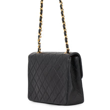 Load image into Gallery viewer, CHANEL Mini Matelasse Single Flap Single Chain Shoulder Bag BlackA01163 Lambskin Size 20