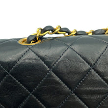 Load image into Gallery viewer, CHANEL Mini Matelasse Single Flap Single Chain Shoulder Bag BlackA01163 Lambskin Size 20