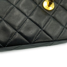Load image into Gallery viewer, CHANEL Mini Matelasse Single Flap Single Chain Shoulder Bag BlackA01163 Lambskin Size 20