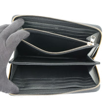 将图像加载到图库查看器中,LOUIS VUITTON Zippy Wallet BlackBeigeM80481 Bicolor Monogram Empreinte Leather