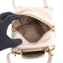 Load image into Gallery viewer, PRADA Dangle Top Handle Handbag Beige1BB137_2CYR_F0236_V_OOO Leather Size Mini