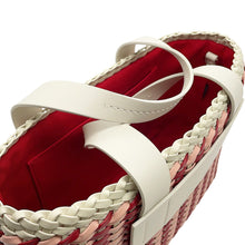 Load image into Gallery viewer, MIUMIU Intreccio 2-Way Shoulder Bag Pink/Red/White5BA077 Leather Canvas