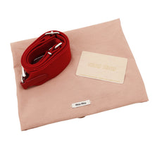 Load image into Gallery viewer, MIUMIU Intreccio 2-Way Shoulder Bag Pink/Red/White5BA077 Leather Canvas