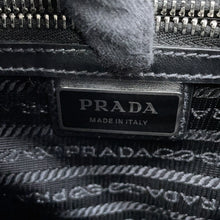 将图像加载到图库查看器中,PRADA Triangular Plate Shoulder Bag Gray/Black2VD059_9Z2_F03HH_V_OOO Saffiano LeatherLeather