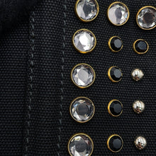 Load image into Gallery viewer, PRADA Canapa Bijoux Tote Bag BlackB24390 Canvas