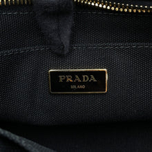 Load image into Gallery viewer, PRADA Canapa Bijoux Tote Bag BlackB24390 Canvas