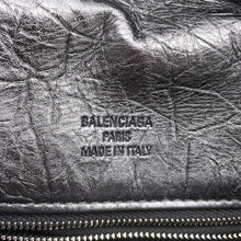 Load image into Gallery viewer, BALENCIAGA Monaco BB Logo One Shoulder Bag MetalicGray787896 Leather Size Small
