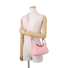 Load image into Gallery viewer, HERMES Lindy Verso Rose Sakura/Grisper Taurillon Clemence Size Mini