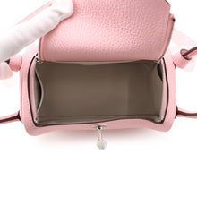 Load image into Gallery viewer, HERMES Lindy Verso Rose Sakura/Grisper Taurillon Clemence Size Mini