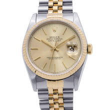 Load image into Gallery viewer, ROLEX Datejust W36mm Stainless Steel K18YG Champagne Dial16233