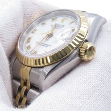 Load image into Gallery viewer, ROLEX Datejust W26mm Stainless Steel K18YG White Dial69173