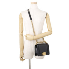 将图像加载到图库查看器中,CHANEL Boy Chanel ChainShoulder Bag BlackAS3018 Calf Leather