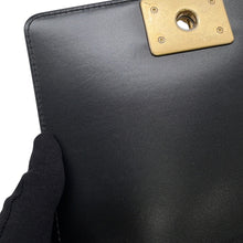 将图像加载到图库查看器中,CHANEL Boy Chanel ChainShoulder Bag BlackAS3018 Calf Leather