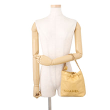 Load image into Gallery viewer, CHANEL CHANEL22 CHANEL22 ChainShoulder Bag BeigeAS3980 Shiny Calf Leather Size Mini