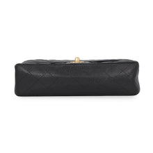 Load image into Gallery viewer, CHANEL Matelasse W Flap ChainShoulder Bag BlackA01112 Caviar Leather Size 25