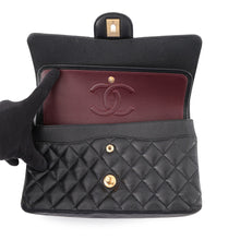 Load image into Gallery viewer, CHANEL Matelasse W Flap ChainShoulder Bag BlackA01112 Caviar Leather Size 25