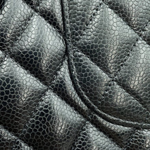 Load image into Gallery viewer, CHANEL Matelasse W Flap ChainShoulder Bag BlackA01112 Caviar Leather Size 25