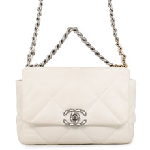 将图像加载到图库查看器中,CHANEL CHANEL19 ChainShoulder Bag WhiteAS1160 Lambskin