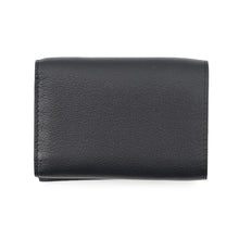 Load image into Gallery viewer, CHANEL Tri-fold compact wallet Black Lambskin