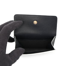 Load image into Gallery viewer, CHANEL Tri-fold compact wallet Black Lambskin