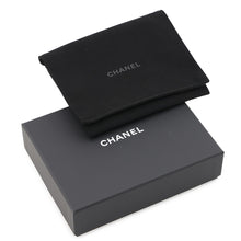 Load image into Gallery viewer, CHANEL Tri-fold compact wallet Black Lambskin