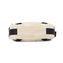 Load image into Gallery viewer, CHANEL Sports Shoulder Bag Ivory/Black Canvas