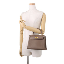 Load image into Gallery viewer, HERMES Kelly Retourne Etoupe Togo Leather Size 25
