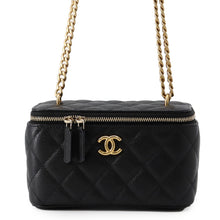 Load image into Gallery viewer, CHANEL Matelasse Vanity ChainShoulder Bag BlackAP3204-B10260-94305 Caviar Leather